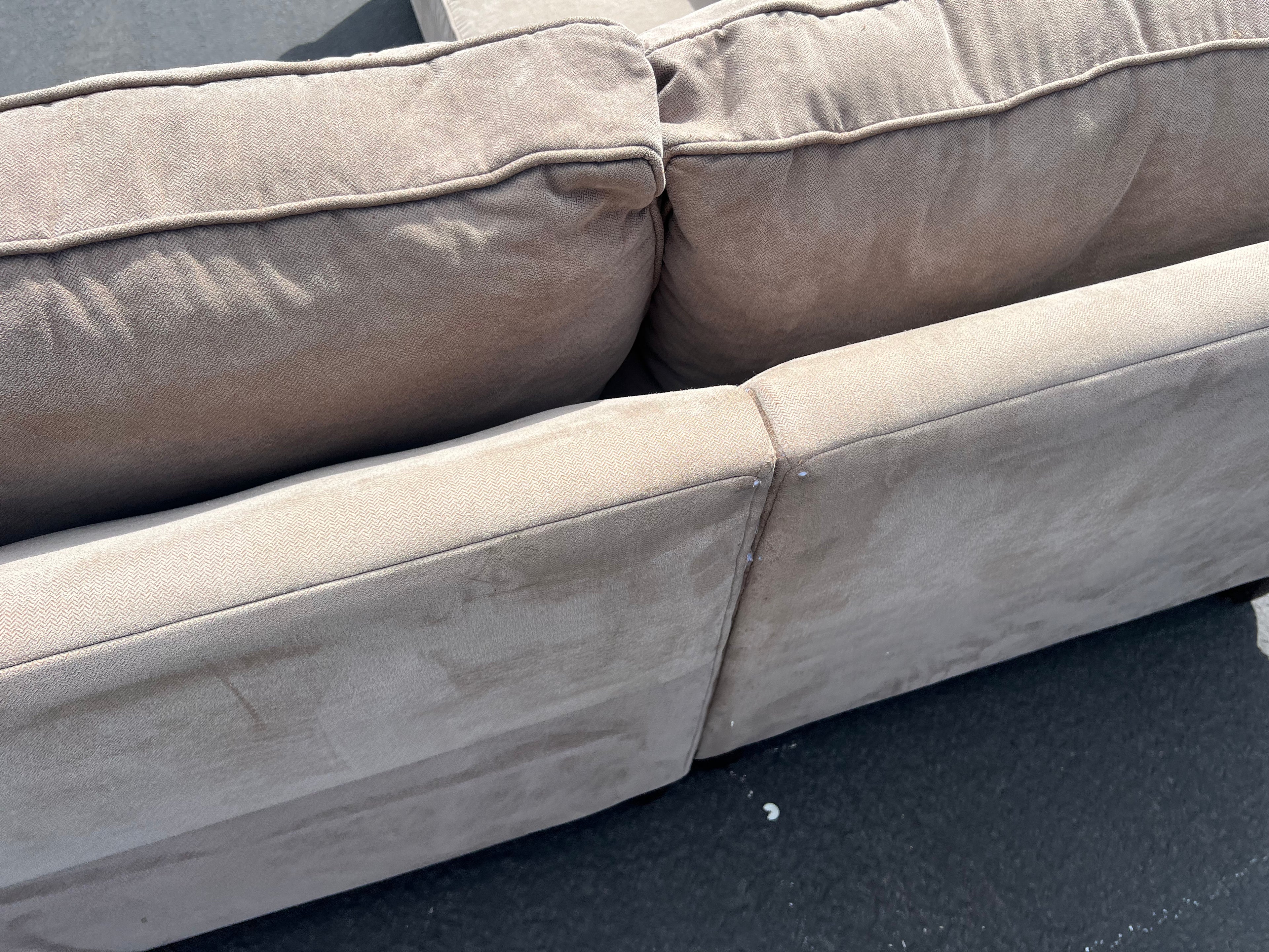 Haverty Furniture Beige Sectional with Cudddler
