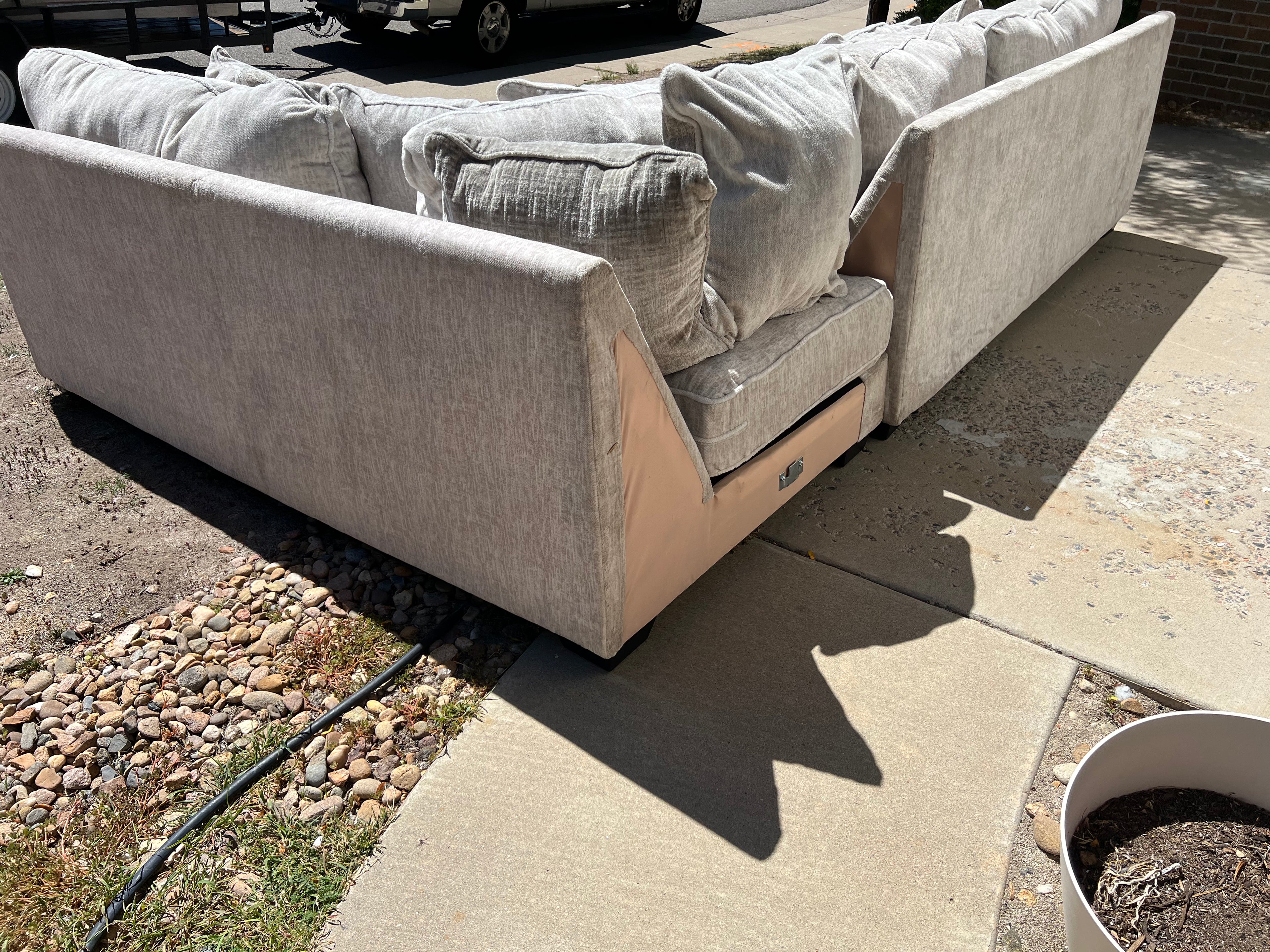 Cream Comfiest Couch Ever