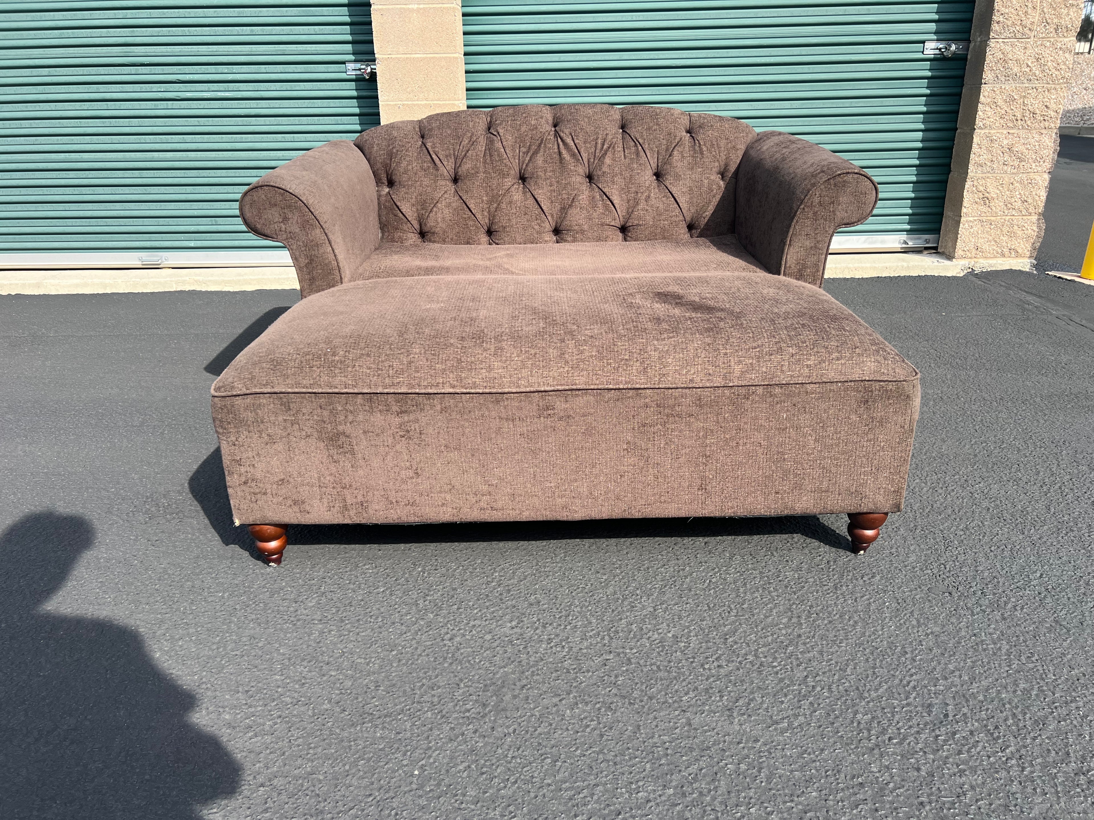 Brown Cuddler Chair