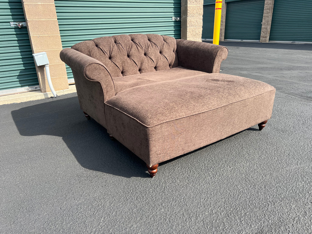 Brown Cuddler Chair