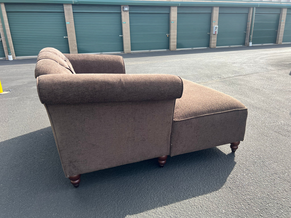Brown Cuddler Chair