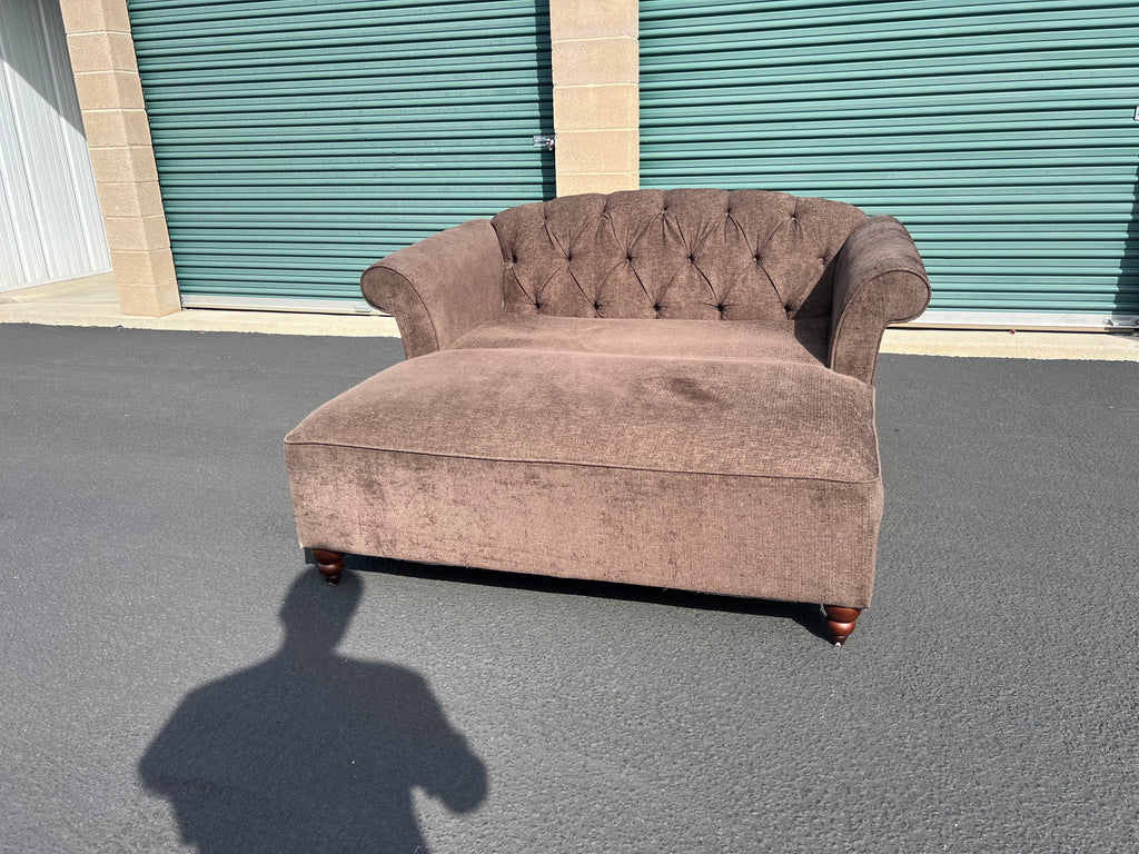 Brown Cuddler Chair