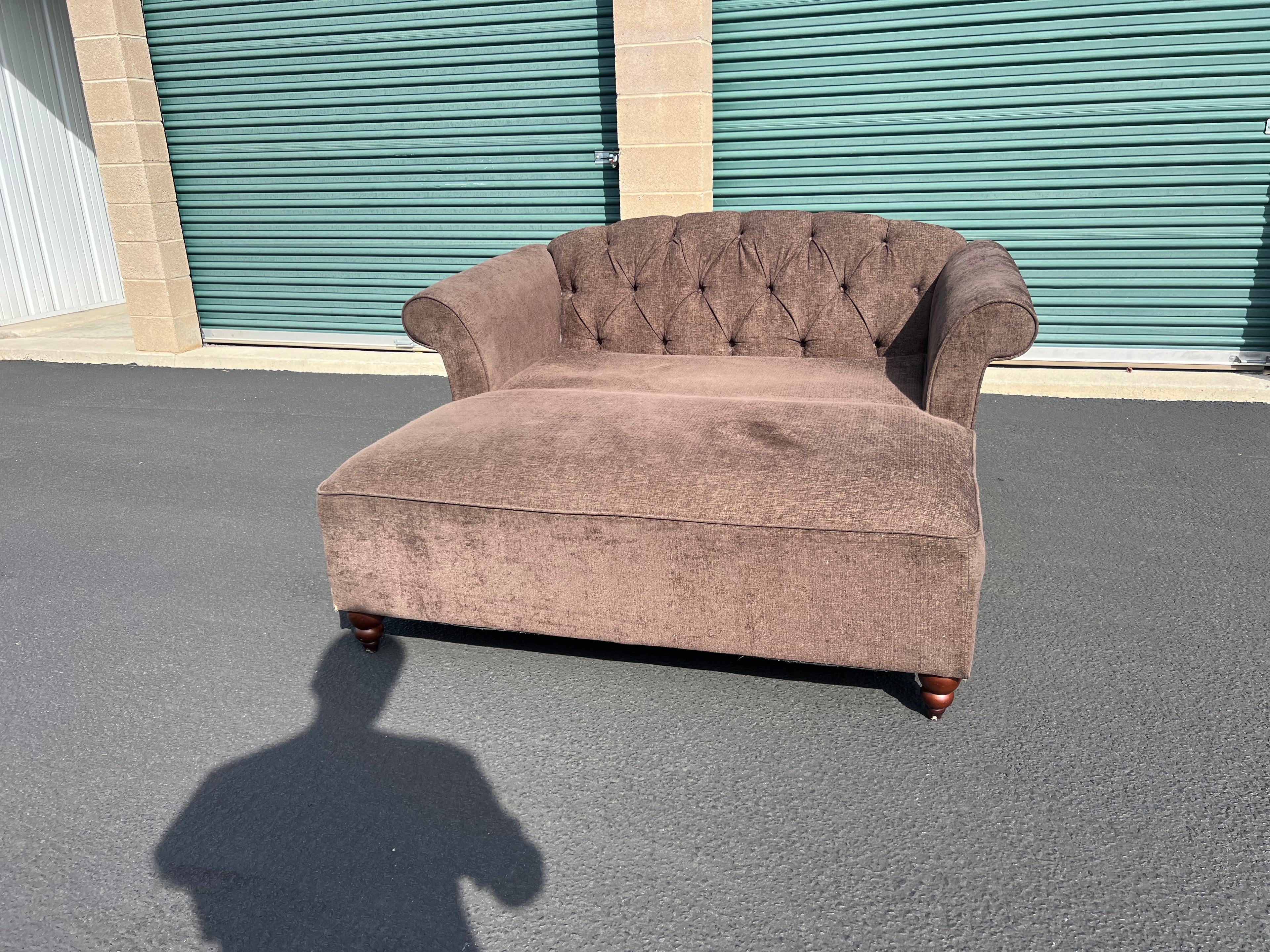 Brown Cuddler Chair