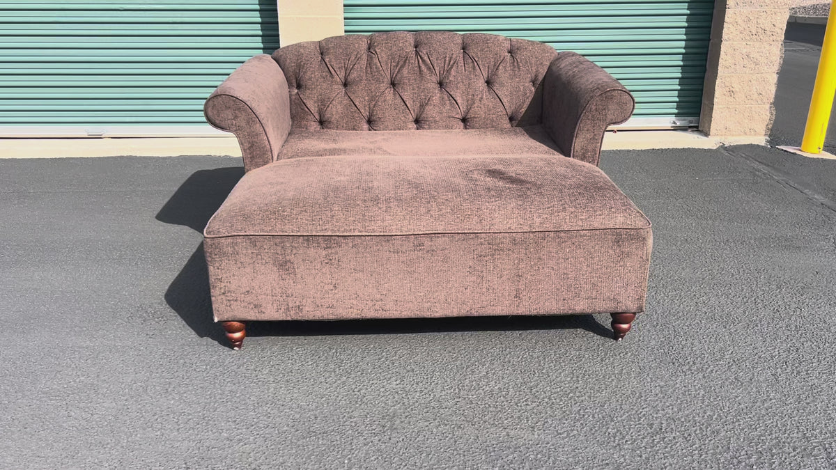 Brown Cuddler Chair