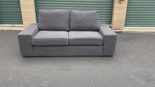 Grey Super Comfy Low-profile Love Seat