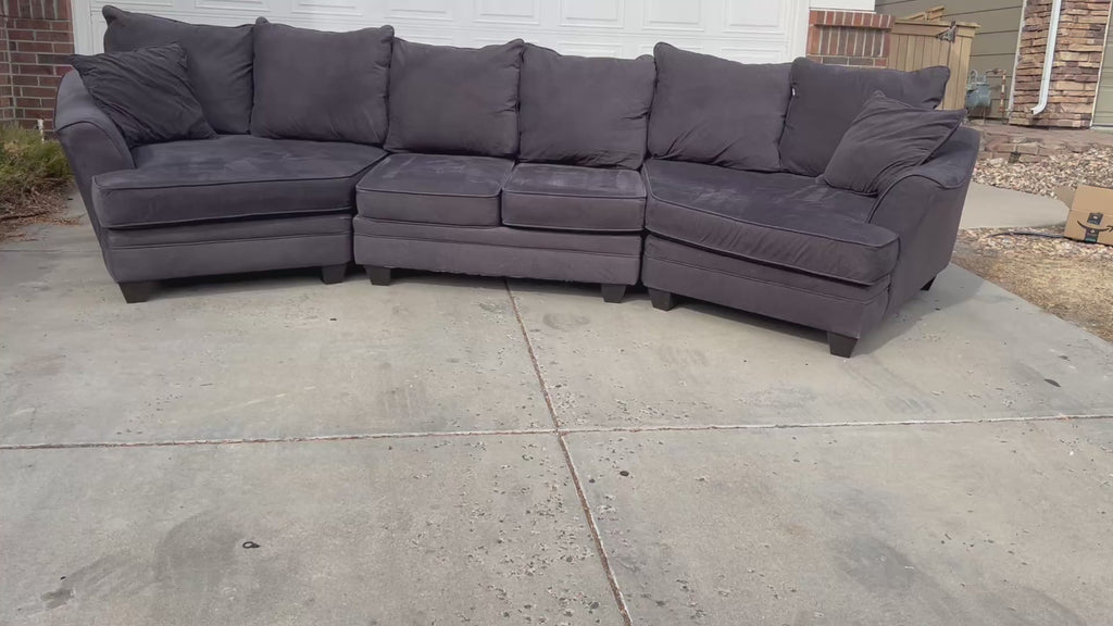 Grey 3 piece sectional