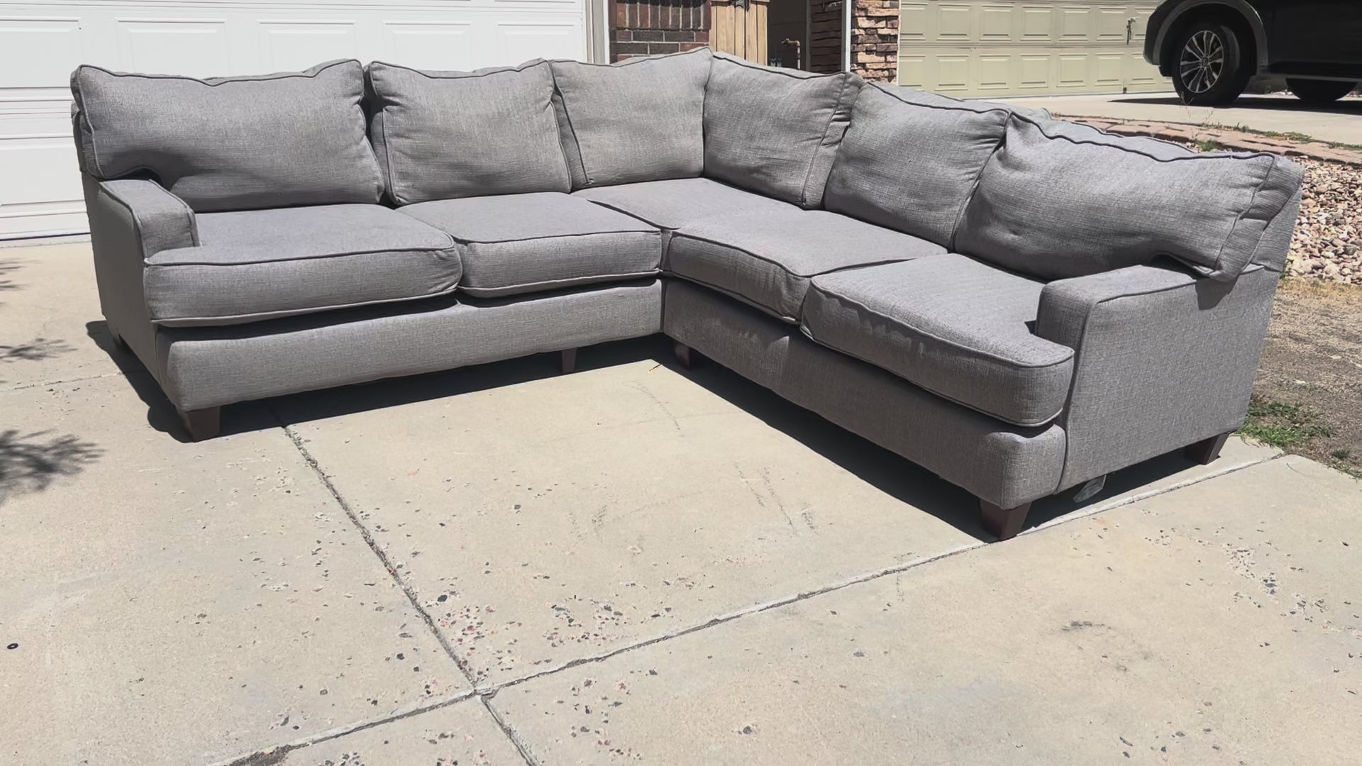 Grey L-Shaped Sectional